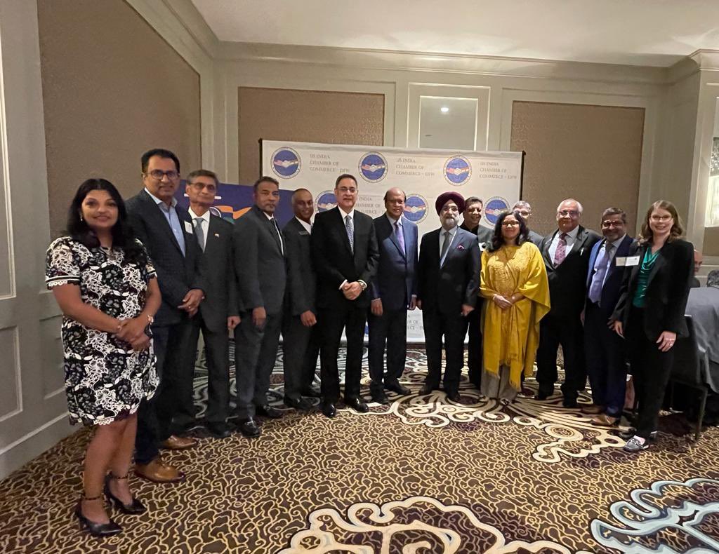 Ambassador Taranjit Singh Sandhu interacted with members of the USICOCDFW on October 31, 2021